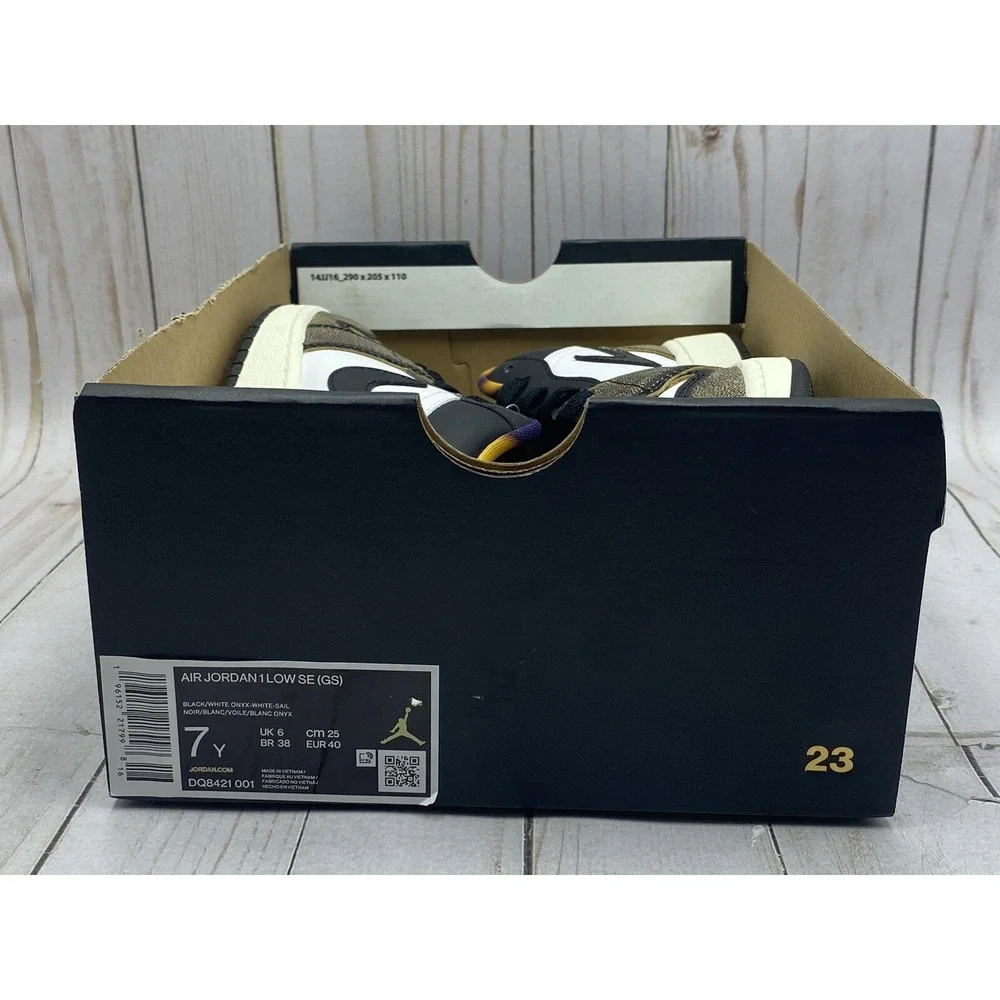 Nike‎ Air Jordan 1 Low SE GS Wear Away Tan Size 7Y DQ8421‑001